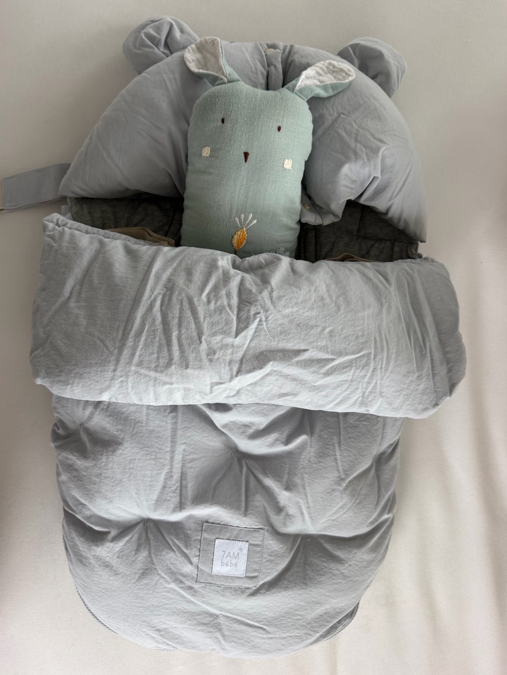 7AM Enfant BébéPOD Airy Pearl Stroller Footmuff 0-9M
